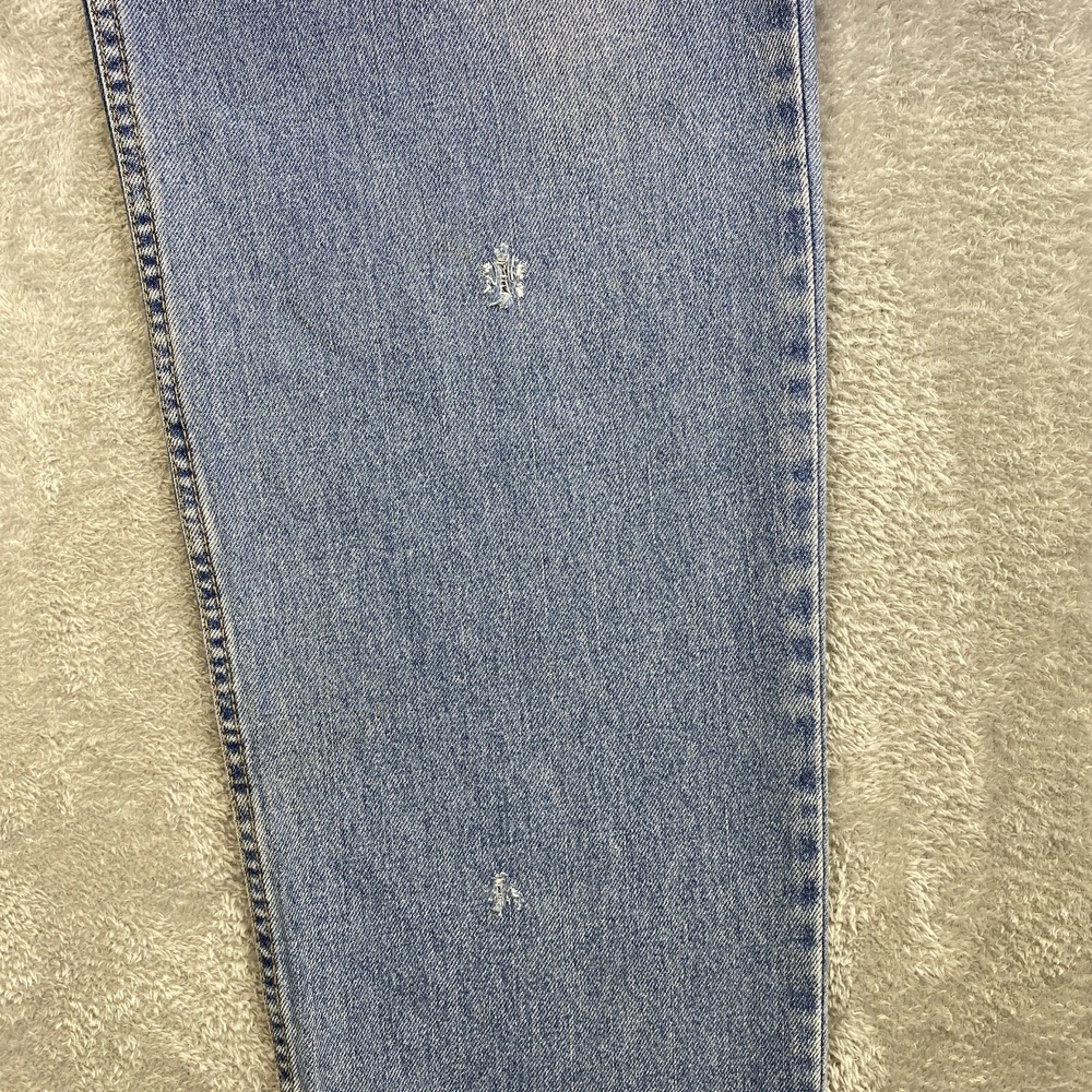 Levis 550 Jeans Men 42x36 Blue Relaxed Fit Tapered 100% Cotton Distressed y2k - Picture 14 of 16
